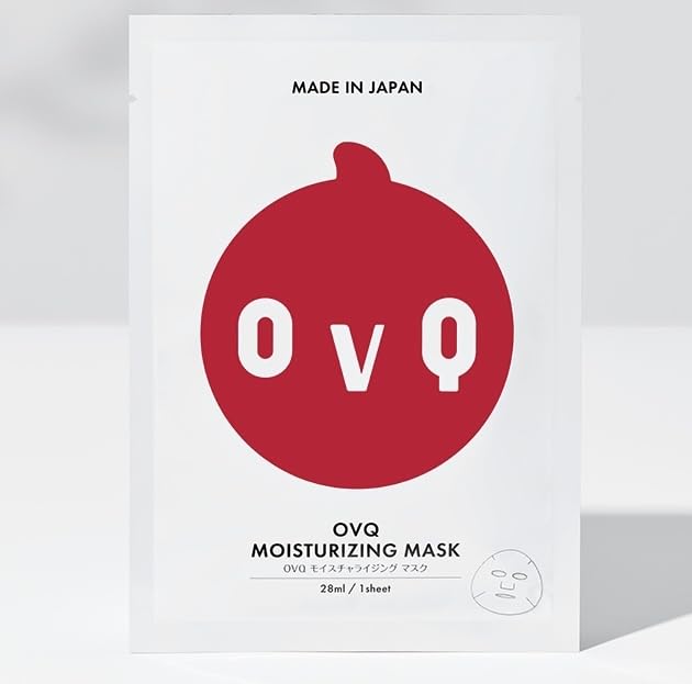 OVQ Moisturizing Face Mask Made in Japan, 28ml 1 Sheet