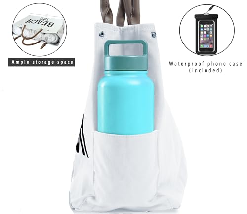 Keho Waterproof Beach Bag with Pockets For Women (Sandproof)2