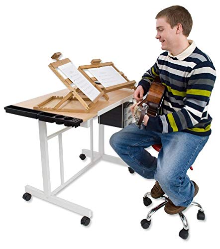 Creative Mark Symphony - Multi Purpose Artist Easel For Painting, Drawing And Reading, Art Stand Folds Flat For Storage - Bamboo, Vertical Style #TOP3