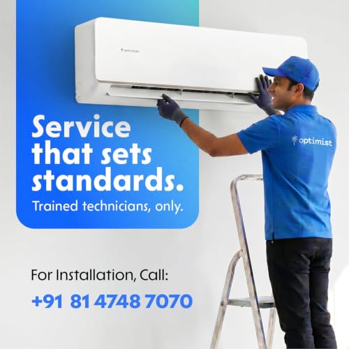 Image of Optimist 1.39 Ton New 5 Star Rated (ISEER 6.05), Wi-Fi Inverter Split AC | Proven Cooling at 50C | Turbo+ Fastest Cooling | Smart App with Gas Level Indicator(OU: SUHC48ZV, IU: SEHC48ZV)