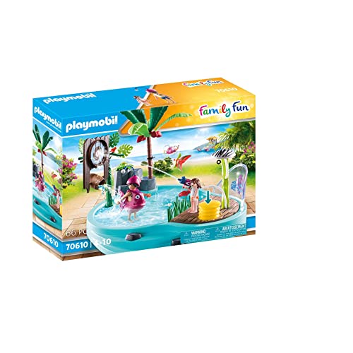 Playmobil Family Fun 70610 Small Pool with Water Sprayer, Water Toy, For ages 4+