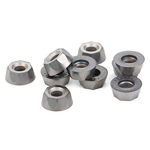 Inserto de carburo para torno CNC RPMT1204M0EJS LF6018, pack 10 piezas miniatura 7