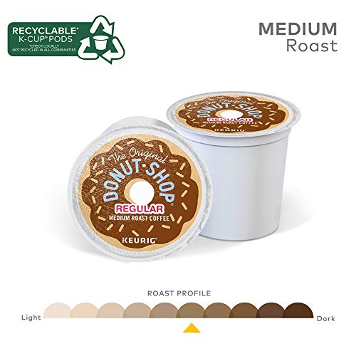The Original Donut Shop Keurig Single-Serve K-Cup Pods, Regular Medium Roast Coffee, 72 Count