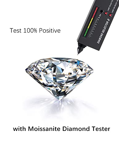 Edenfox Moissante Wedding Engagement Rings for Women, 925 Sterling Silve Ring, Promise Anniversary Ring for Her3