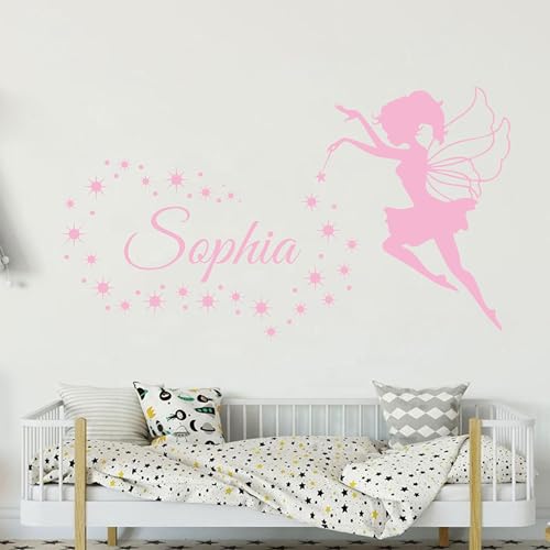 Vinilo Decorativo Personalizado con Hada y Estrellas miniatura 2
