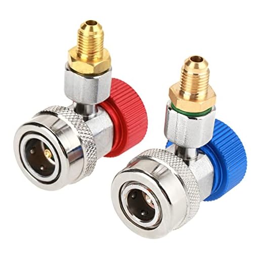 R134 A / C Low / High verstellbarer Schnellkupplungsadapter f¨¹r Klimaanlagen mit Kappe