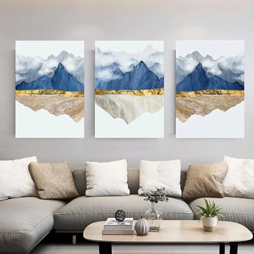 Toile paysage abstrait 60x90cm sans cadre pour habiller un grand mur
