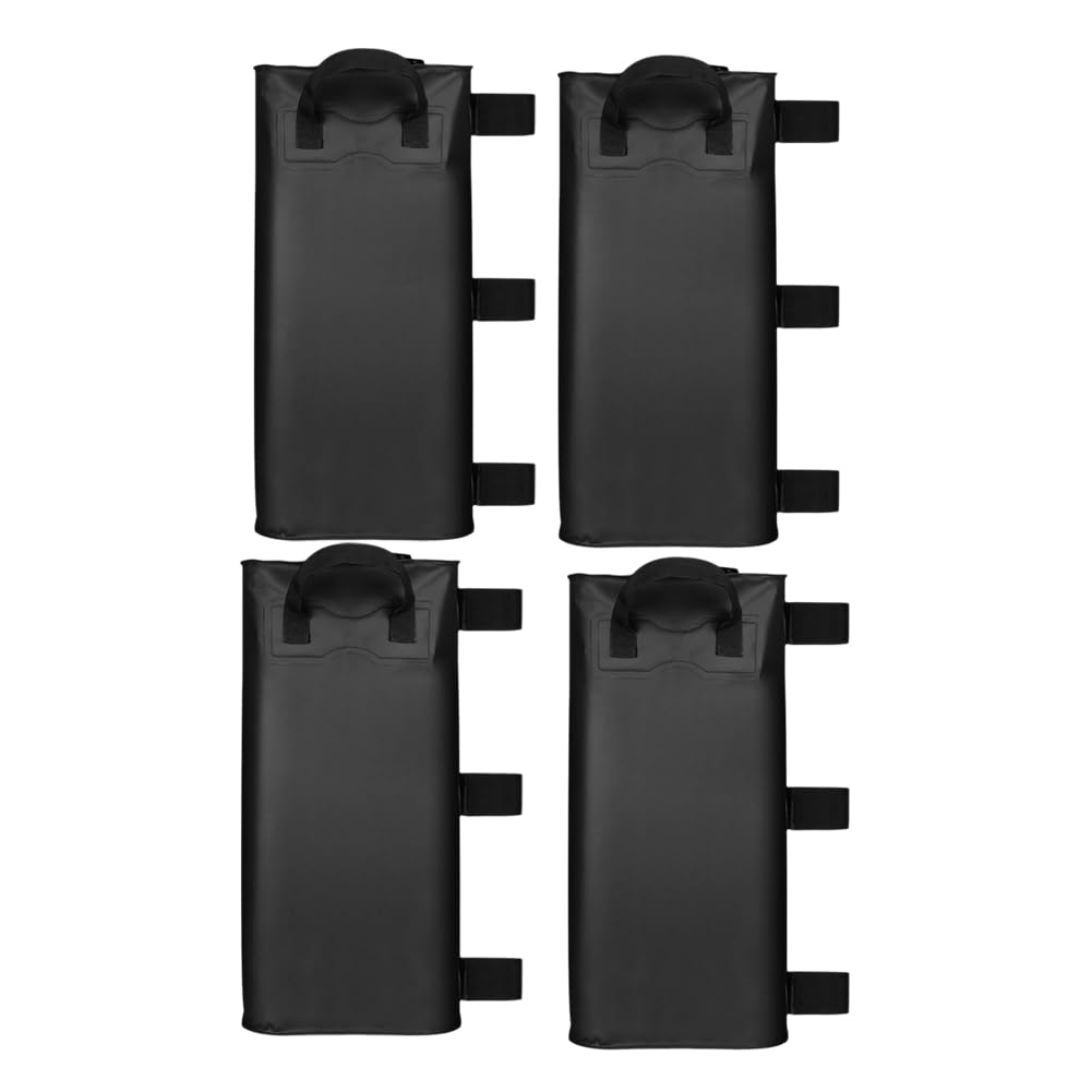 Duanthry 4pack Canopy Water Weights Bag Sand Bags for Weight Sandbags for Canopy,Gazebo,Canopies Black