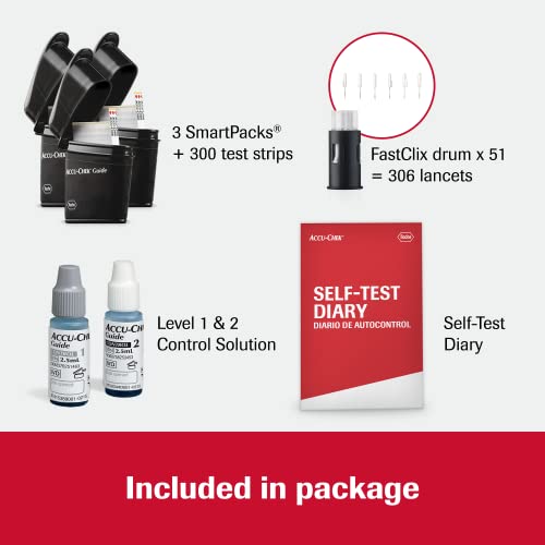 Accu-Chek FastClix Diabetes Blood Sugar Test Kit for Diabetic Glucose Monitoring: 306 FastClix Lancets, 300 Guide Test Strips, and Control Solution (Packaging May Vary) - Image 4