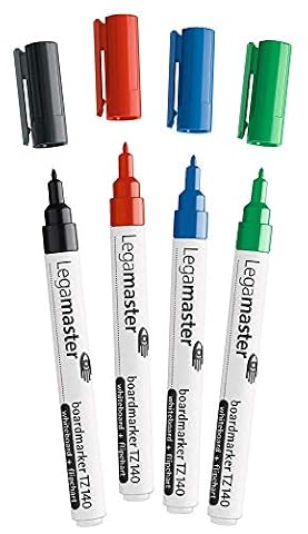 Legamaster 7-114094 marker TZ140 zestaw 4 sztuk, różne kolory