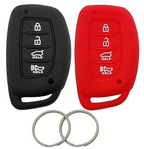 Horande Silicone Protector Key Fob Cover fit for Hyundai Sonata