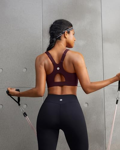 Image of RUNNING GIRL High Impact Sports Bras for Women, High Support Running Adjustable Workout Sports Bras with Sewn in Pads