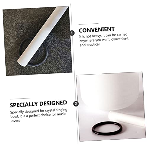 TOPPERFUN 7pcs Music Bowl Washer Bowl Rubber Ring Crystal Singing Bowl Accessories Sing Bowl Accessory Buddhist Ritual Cushion Buddha - Image 3