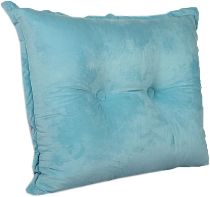 Soft Bed Back Cushion Tatami Velvet Sofa Backrest Cushions Washable Rest Reading Pillow Chair Lumbar Support Pillow (60cm/23.6", Red)