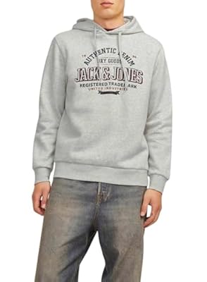 JACK & JONES JJELOGO Sudadera con Capucha 2 Col 24/25 Noos  Color Blanco.  M