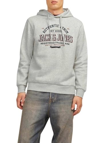 Photo de JACK & JONES Sweat à Capuche Sweat à Capuche Logo White Melange L White Melange L