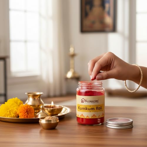 Image of Roli Pure Haldi Kumkum - Original Puja Roli | Natural & Pure kumkum (100g x 2 Box Pack)