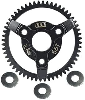 Carbon Steel Spur Gear (56T) For 1:10 Traxxas 2WD F-150 Raptor/Bandit XL-5 Buggy/Bandit VXL Buggy/Slash SCT/Slash VXL SCT - 4Pc Set Black