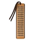 Chinese I Ching,The Book of Changes, Yi Jing Hexagrams Chart with Names - 2 Sided Wooden Bookmark - Made in The USA
