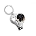 Dog Black Animal Lonely Night Nail Nipper Ring Key Chain Bottle Opener Clipper