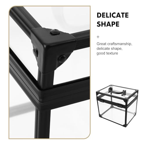 Organizador de vinilos de acrílico con asa para dormitorio 4