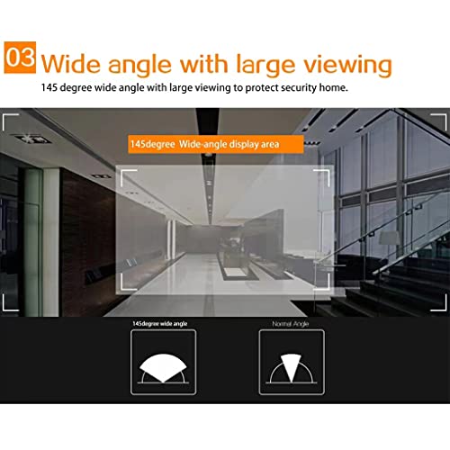 CUDDIKAJI Peephole campainha 720 p visualizador de porta câmera eletrônica campainhas tela colorida