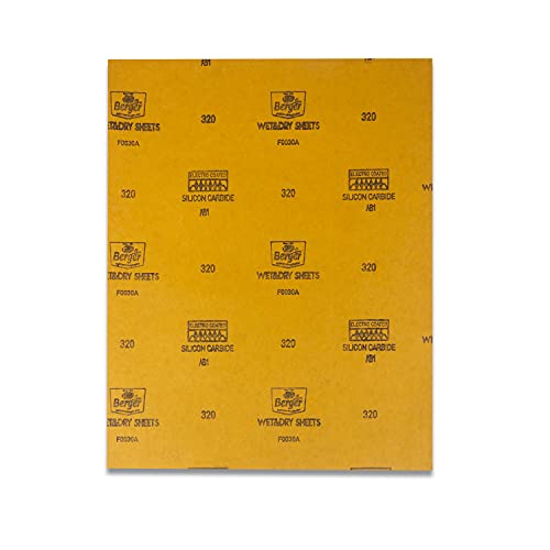 Image of Berger 11 inch Wet and Dry Sanding /Emery Paper /Sandpaper - Grit 320