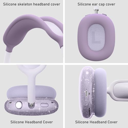 Aiaabq for AirPods Max case Cover,Anti-Scratch Ear Pad Case Cover/Ear Cups Cover/Headband Cover for AirPods Max. Clear Soft TPU and Silicone,Skin Scratch Proof. by Aiaabq - Image 3