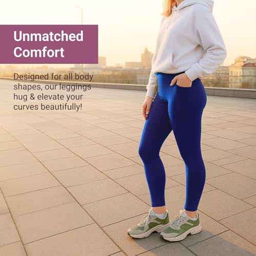 Image of SATINA High Waisted Leggings for Women - Comfortable and Stretchy in Versatile Sizes and Colors