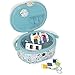 Dritz Small Sewing Supplies Filled Embroidery Basket, Blue Assorted, 9.25
