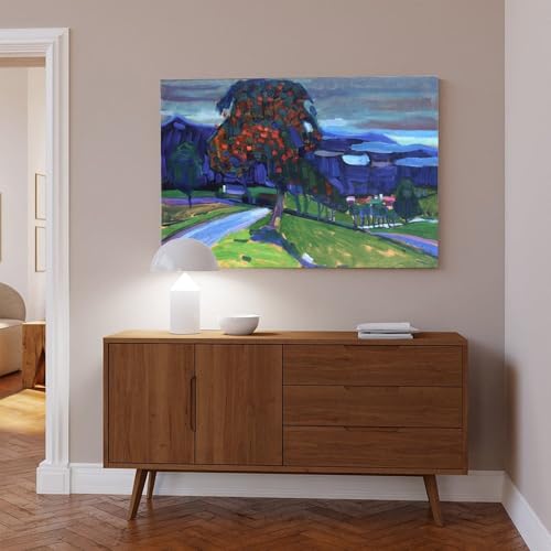 Impression sur toile Kandinsky avec cadre à suspendre robuste 61x91,4 cm - 6