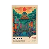 Photo Gallery goiaegag stampa giapponese di osaka, poster su tela, per mostre, decorazione per camera da letto, ufficio, camera da letto, regalo, 30 x 45 cm Photo Gallery goiaegag stampa giapponese di osaka, poster su tela, per mostre, decorazione per camera da letto, ufficio, camera da letto, regalo, 30 x 45 cm