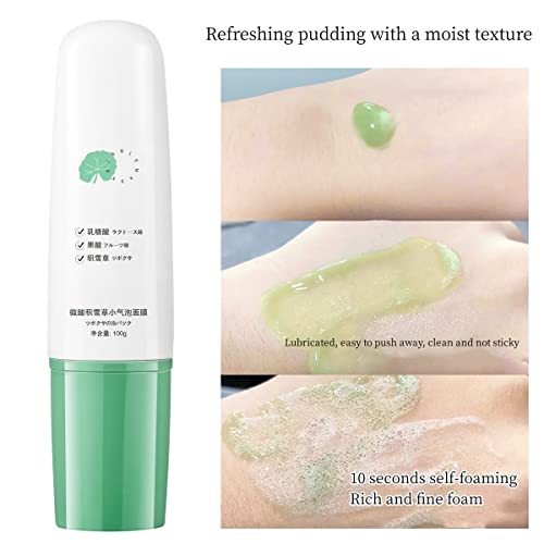 Ilgun Bubble Mask,Centella Asiatica Bubble Facial Mask,Spontaneous Bubble Smearing Skin Cleaning Mud Film Deep Cleanse Mask, Blackheads Acne Keep Skin Moist And Smooth (6 Seconds To Foam) Green #TOP1