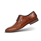 Obermaterial: Leder bugatti Herren Mattia II Derbys, Braun (Cognac)