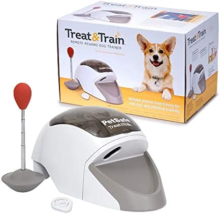 PetSafe Treat & Train - Remote Treat Dispensing Dog Training System, Positive Reinforcement, Calm Behavior, Distraction Avoidance, Includes Training DVD, Target Wand & Remote, For Dogs 6 Months & Up