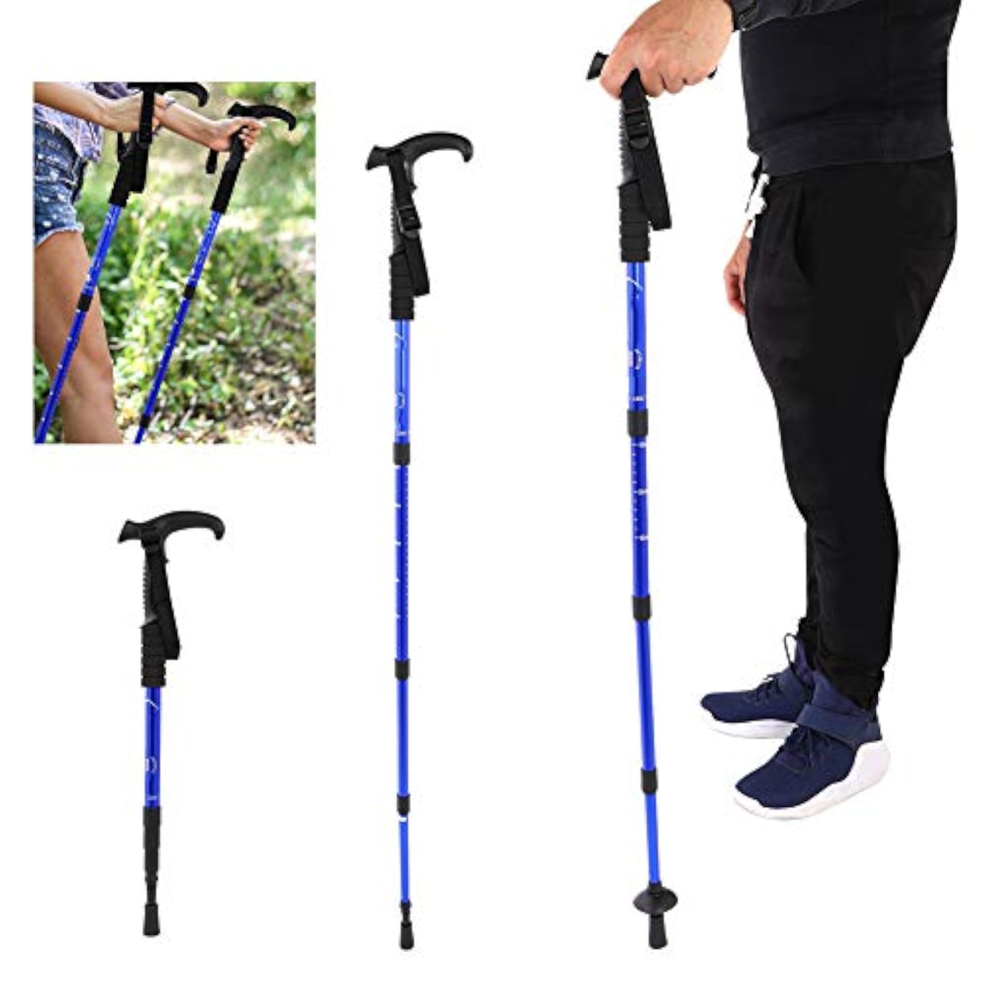 Lightweight Trekking Cane, Portable Walking Stick