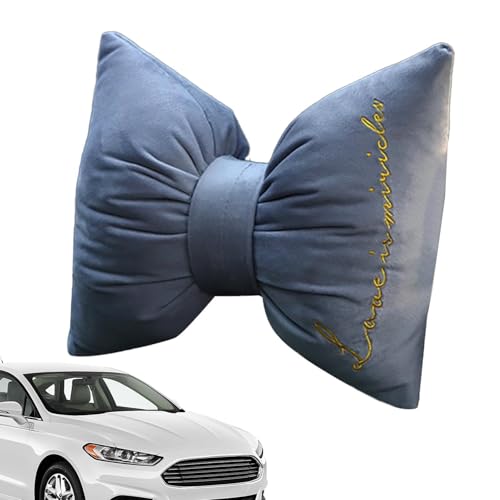 Almohada para reposacabezas de coche Bowknot, soporte para el cuello del coche | Cojín para reposacabezas con lazo, accesorios para coche,Cojín y lindo para el cuello para una conducción cómoda