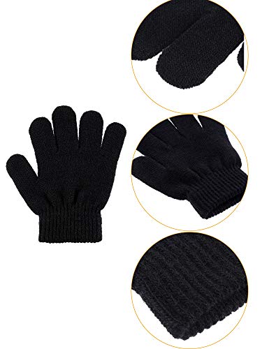 Hestya 14 Pairs Kids Winter Gloves Children Knit Gloves Warm Gloves Colorful Winter Gloves For Boys Girls (14 Mix Colors, 5-12 Years Old) #TOP4