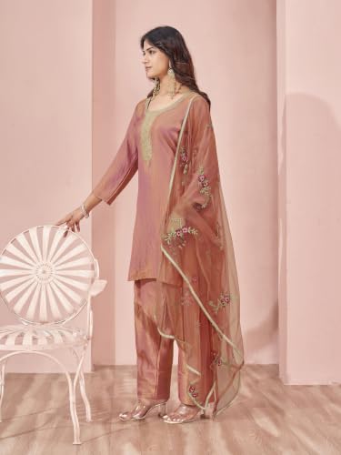 Image of Womanista Farshi Salwar Suit for Women| Farsi Kurta Set with Dupatta