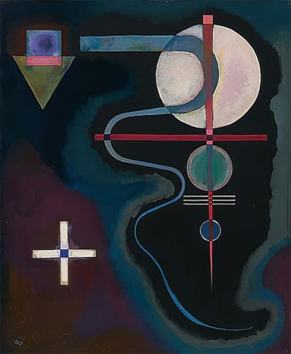 Impresion de lienzo de Kandinsky 60x90cm con diseno de energia vanguardista para pared