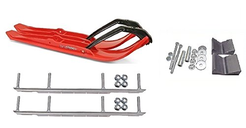 C&A Pro Red XPT Snowmobile Skis w/ 9