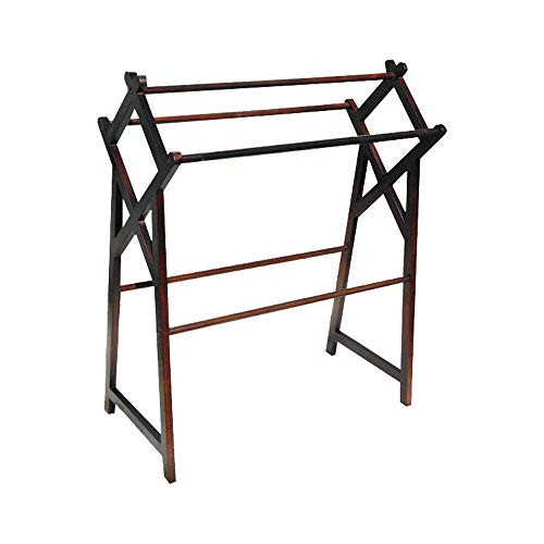 Cross Towel Rack (Blanket Rack) in Solid Mahogany Wood