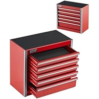 VEVOR Caja de Herramientas Portátil de Metal 218 x 118 x 205 mm,