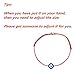 Ziper 2pcs Evil Eye Adjustable Bracelet Kabbalah String Bracelet/BFF Bracelet (Red)