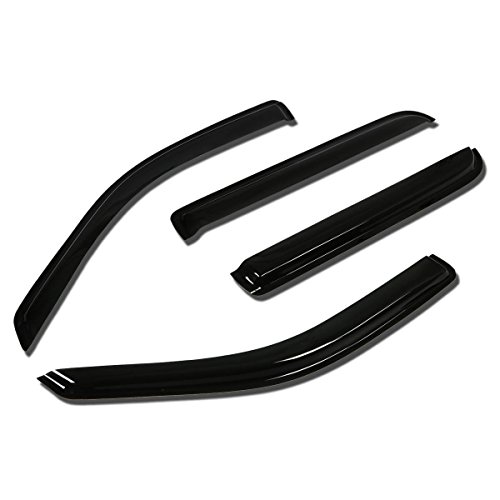 Auto Dynasty 4Pcs Tape-On Window Visor Deflector Rain Guard Replacement Compatible with 2002-2010 Ford Explorer Lincoln Aviator Mercury Mountaineer, Acrylic