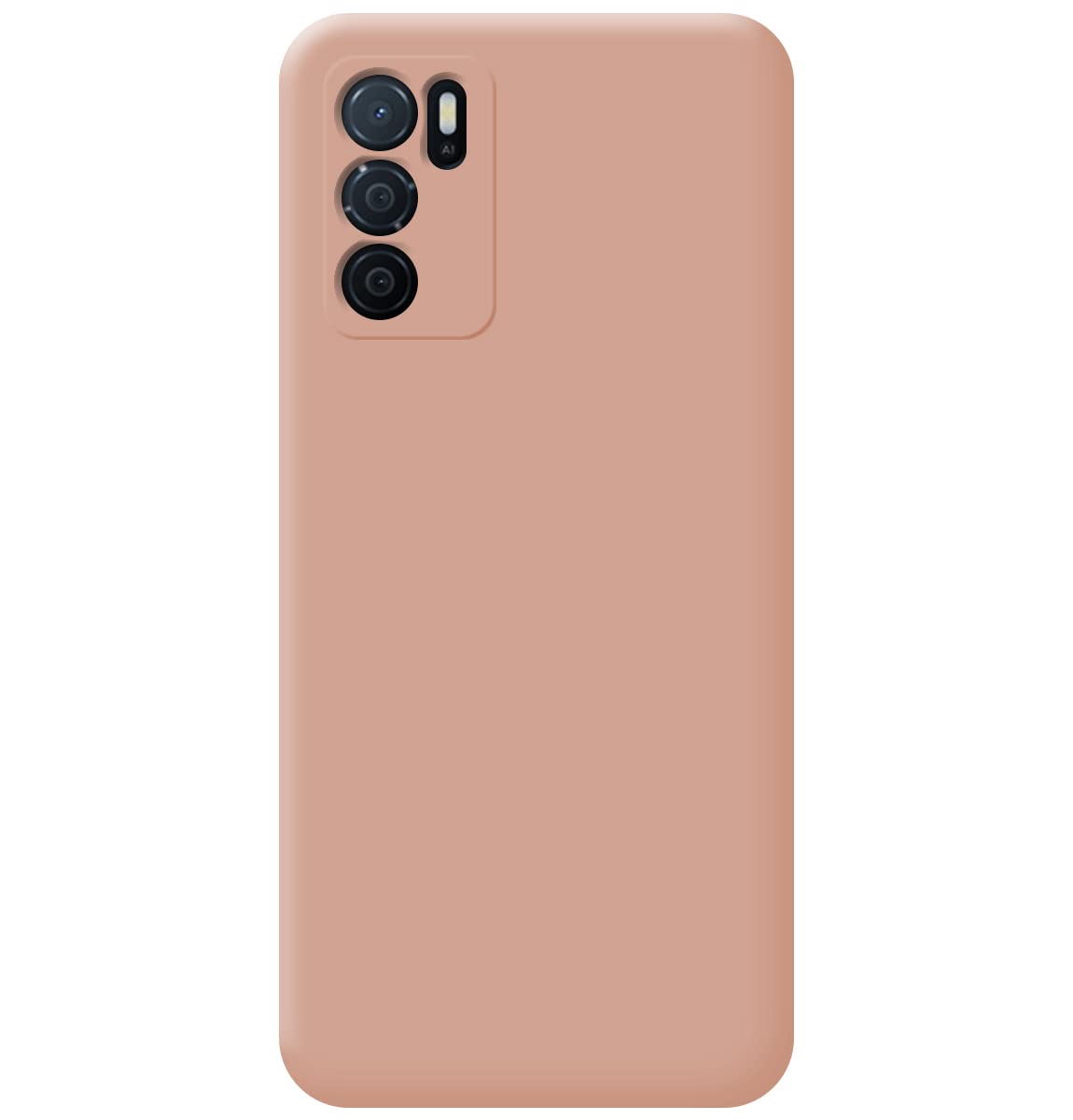 Custodia Morbida In Silicone Per OPPO A54s - Sottile, Opaca, Antimpronta, Colore Rosso
