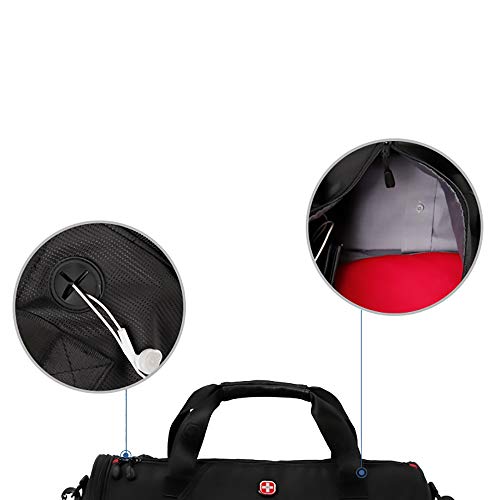 Mala de Mão Linear Esportiva Academia Gym Crossgear Preta