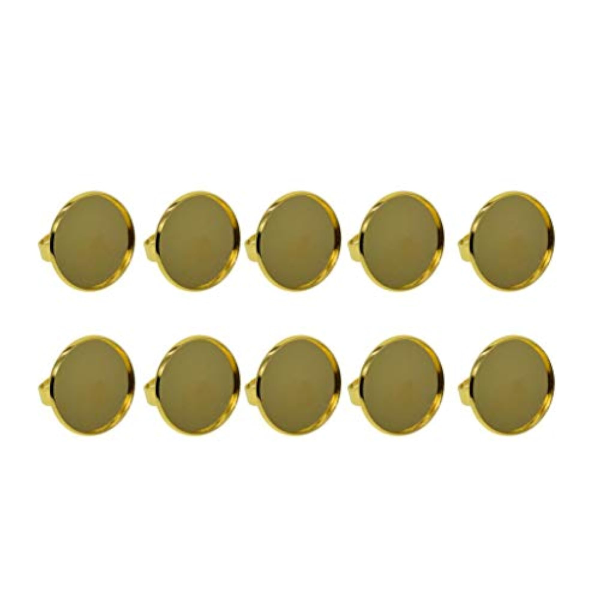 10x Adjustable Ring Base Blanks for 25mm Cabochon