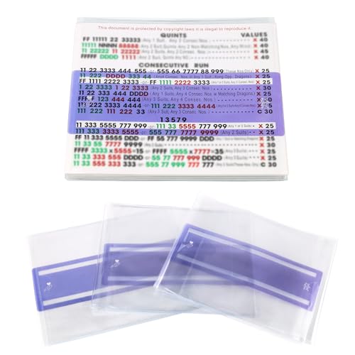 Set protector para cartas Mahjong 4 piezas morado