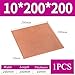 Pure Copper Sheet, 10Mm Thickness, Crafts, Jewellery, Repair, Electrical, Industrial Copper Sheet, (Size : 10 * 200 * 200mm)
